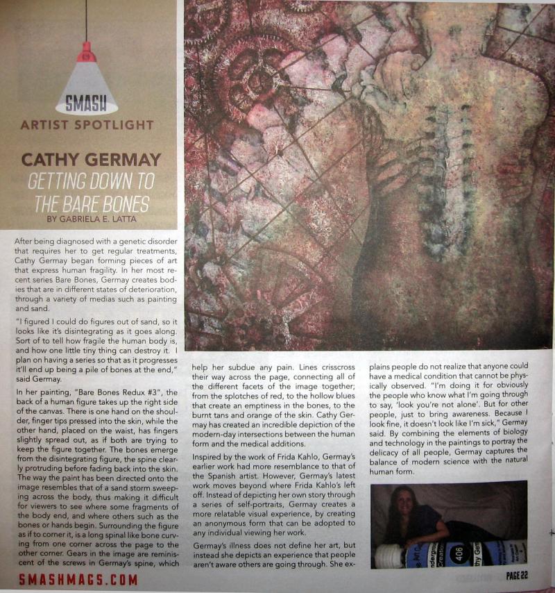 Cathy Germay in Smash Magazine July 2015